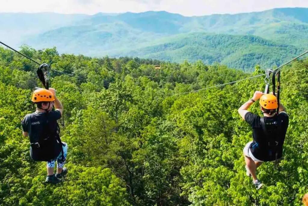 Villa The Log Castle~Stunning Mountain Views~Hot Tub à Sevierville Extérieur photo